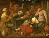 Inn with drunken peasants. circa1625-26, Rijksmuseum Amsterdam